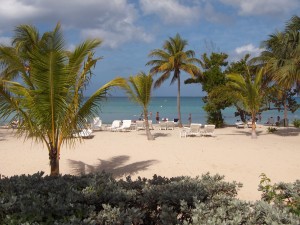 Couples Negril beach view